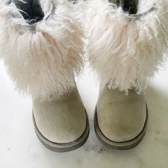 UGG Shoes - UGG Lida Boots in Seal Grey with Sheepskin and Mongolian Fur